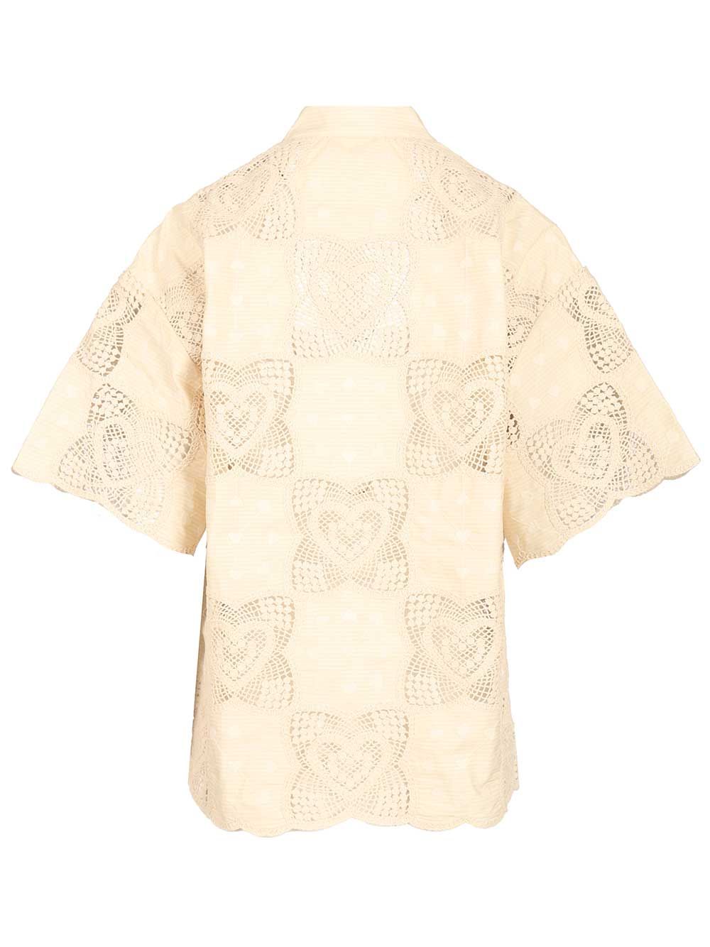 Wanderlust shirt Beige Cotton Polyamide