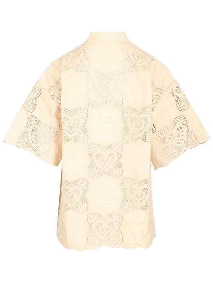 Wanderlust shirt Beige Cotton Polyamide