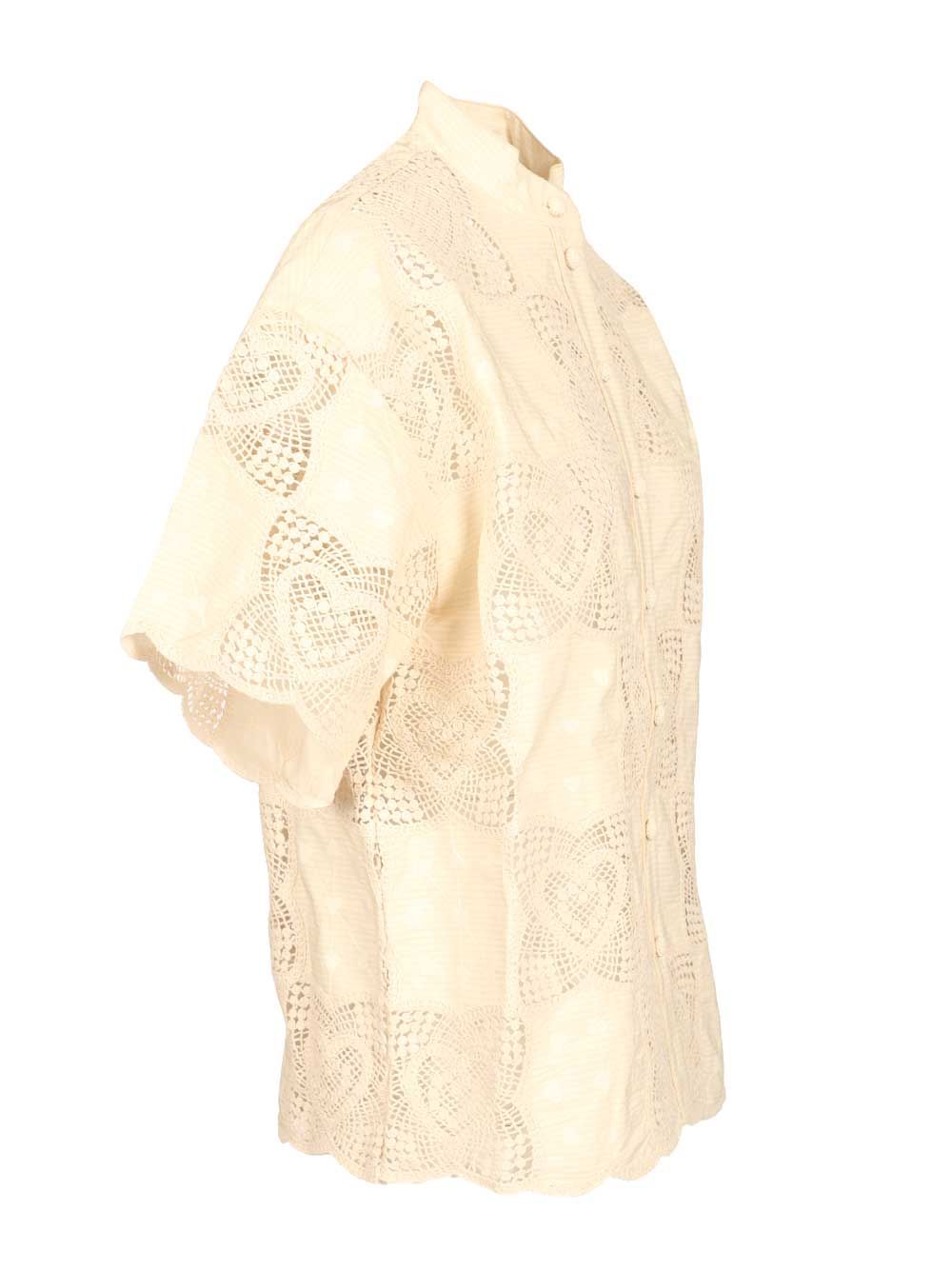 Wanderlust shirt Beige Cotton Polyamide