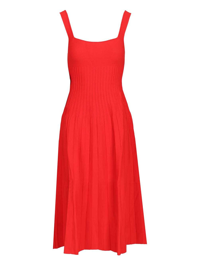 Ellison Midi Dress Red Vi Pa Ea