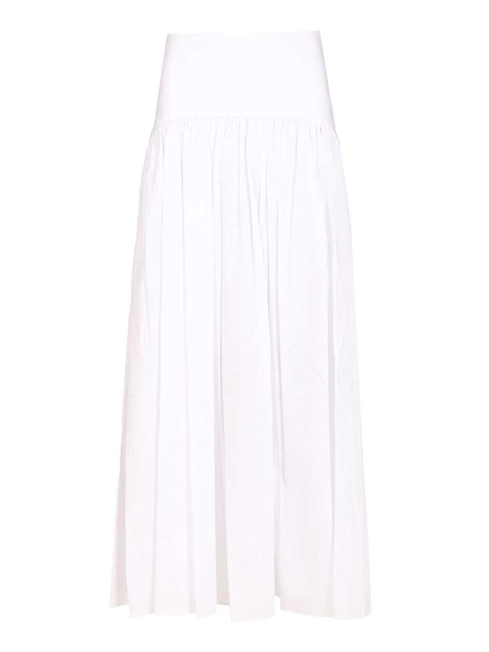 Procida skirt in cotton poplin White Co Ea