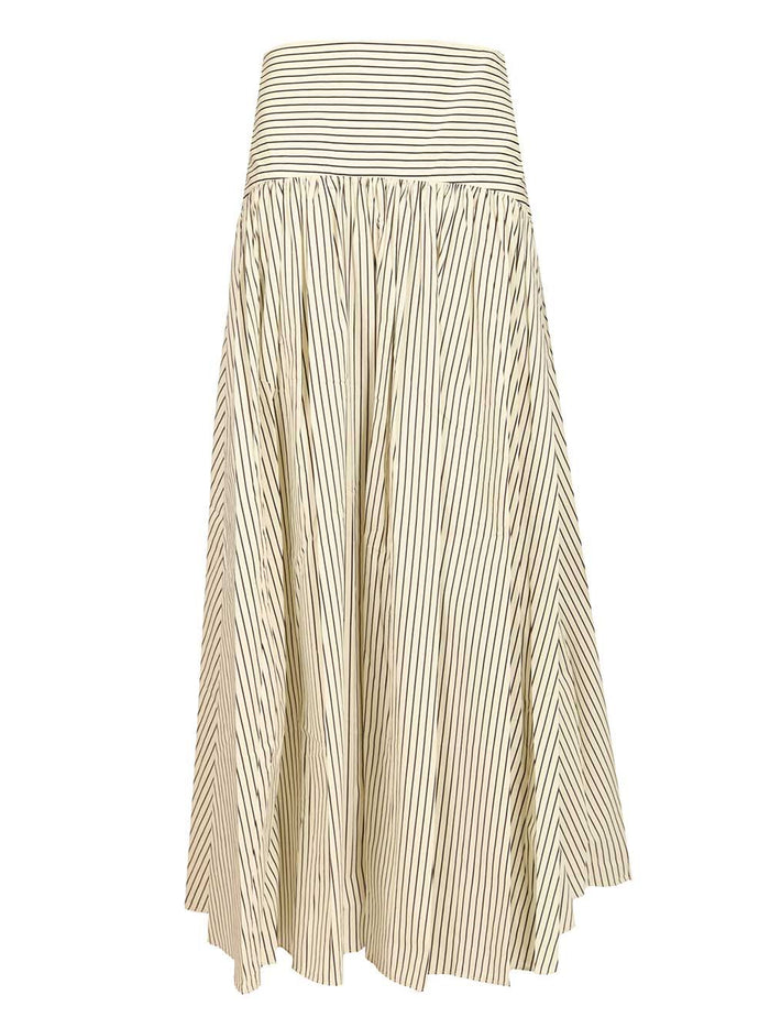 Procida skirt in cotton poplin Multicolor Co Ea