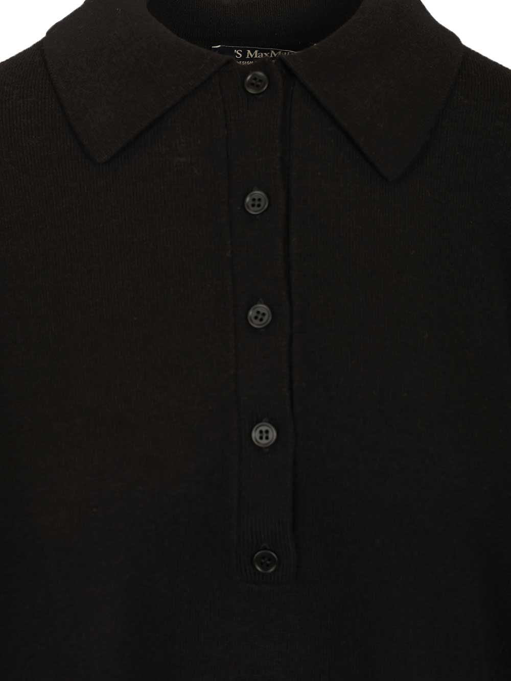 Frisia wool polo shirt Black Knitwear