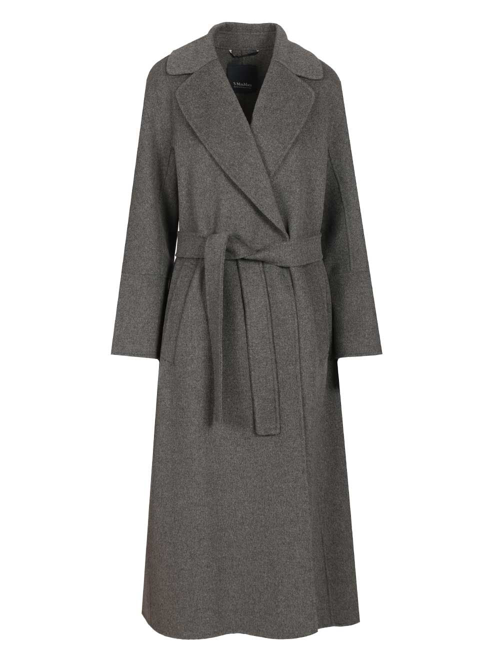 Dressing gown coat Grey Lana Vergine Ovis Aries