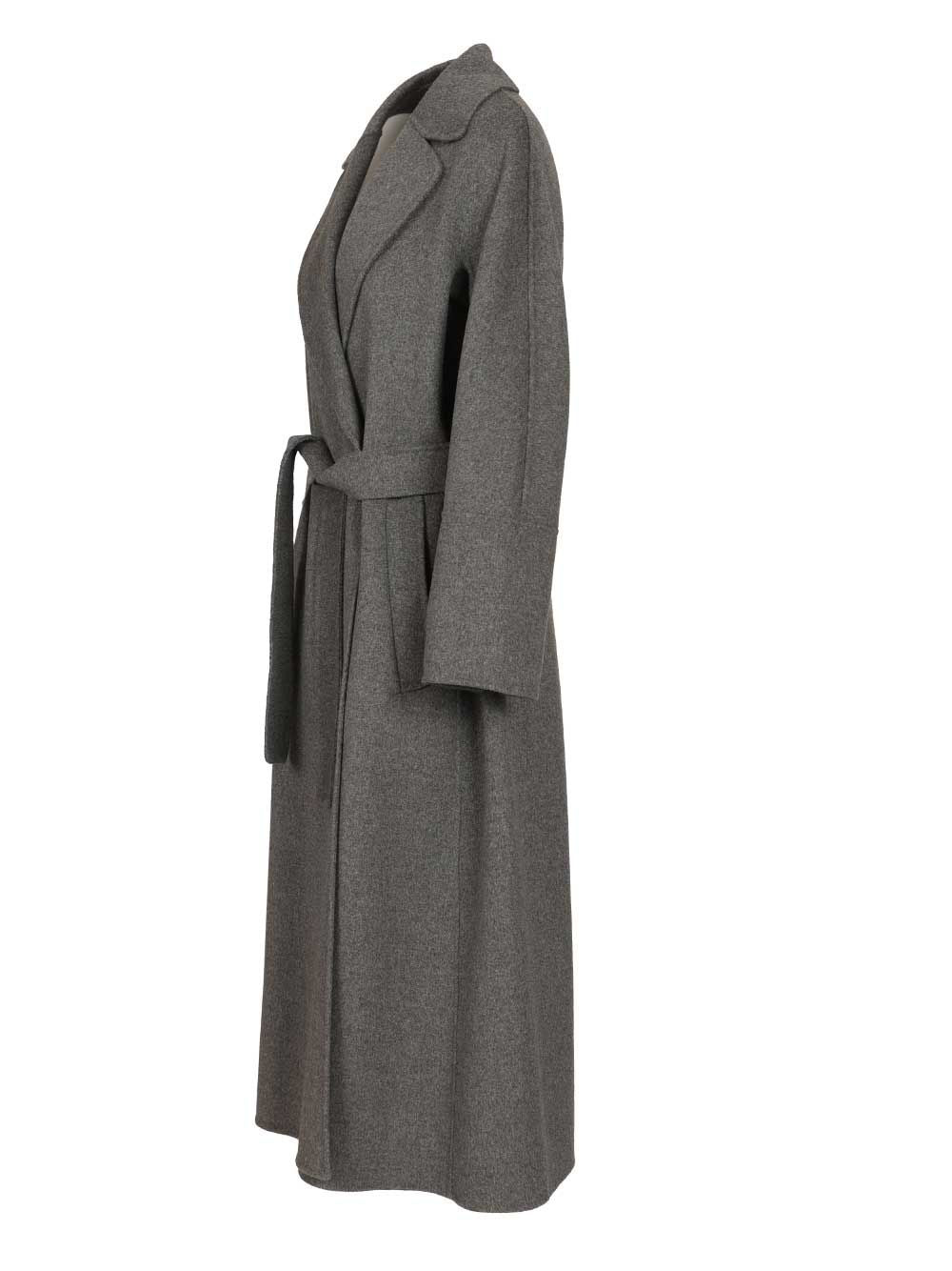 Dressing gown coat Grey Lana Vergine Ovis Aries