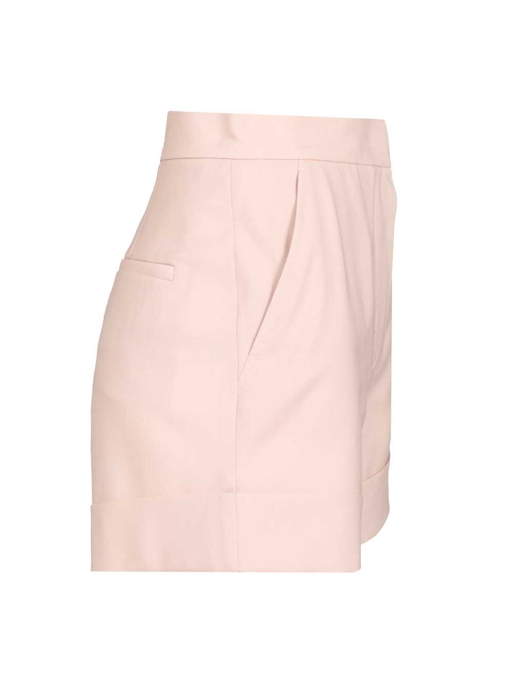 Wool and silk canvas shorts Rose Ovis Aries Trousers