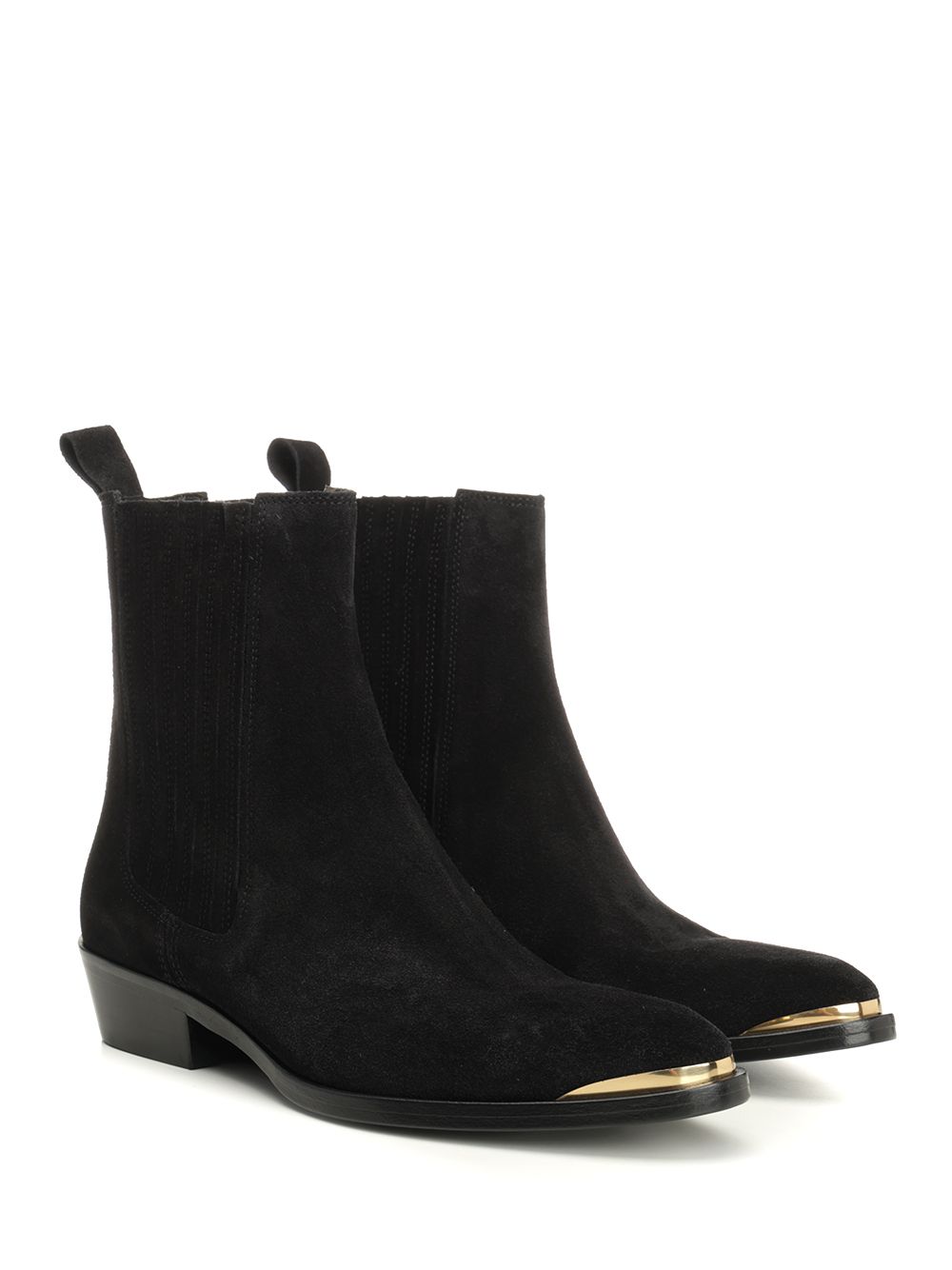 Suede boots Black Calf Skin