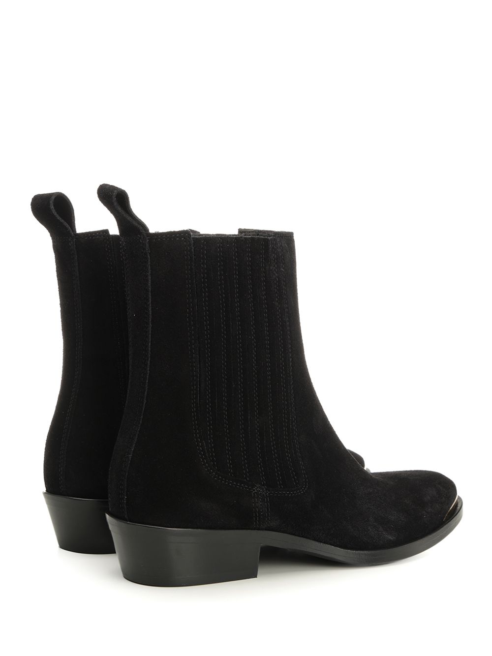 Suede boots Black Calf Skin