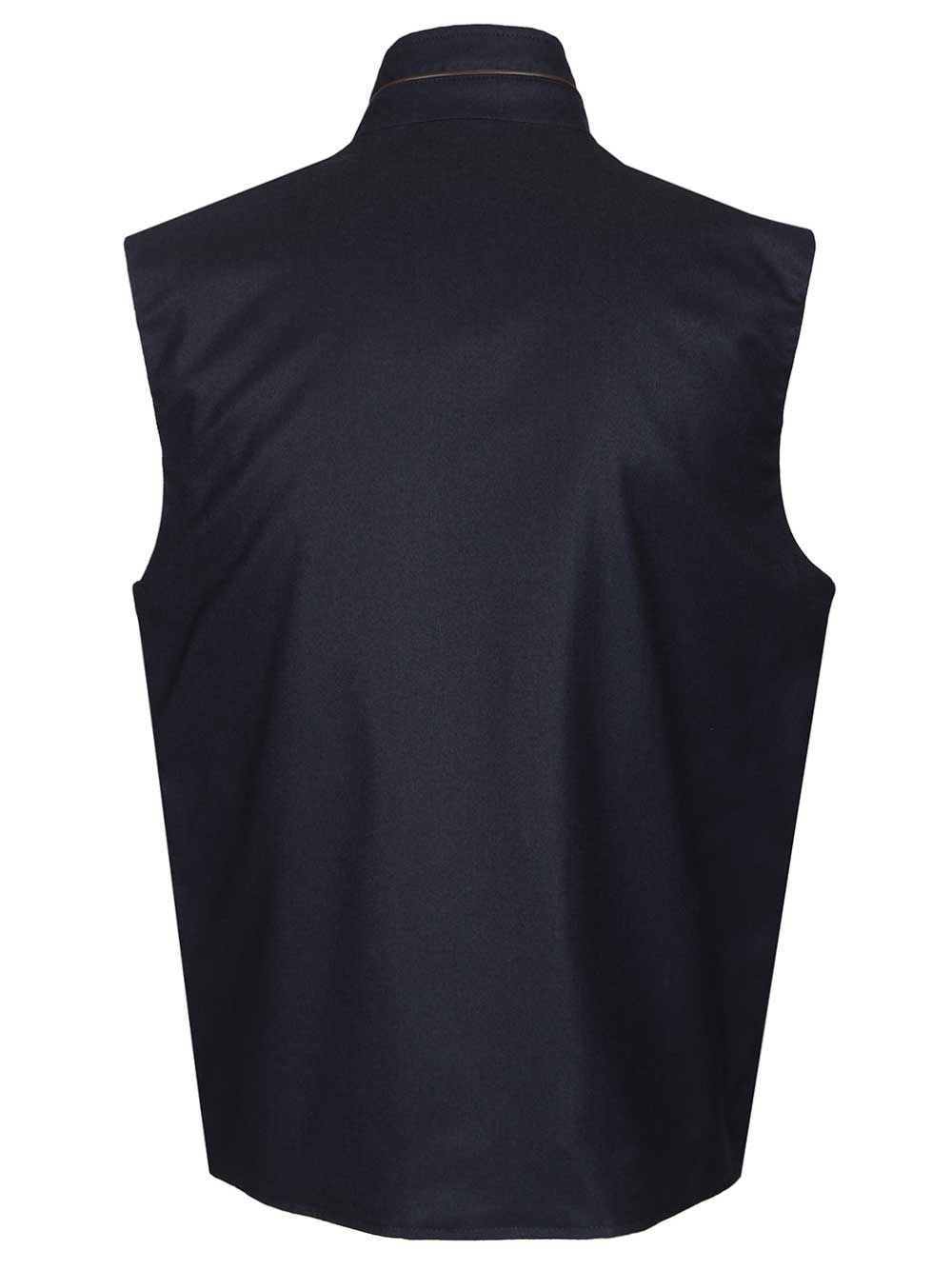 Lucent silk and cashmere vest Blue Jacket