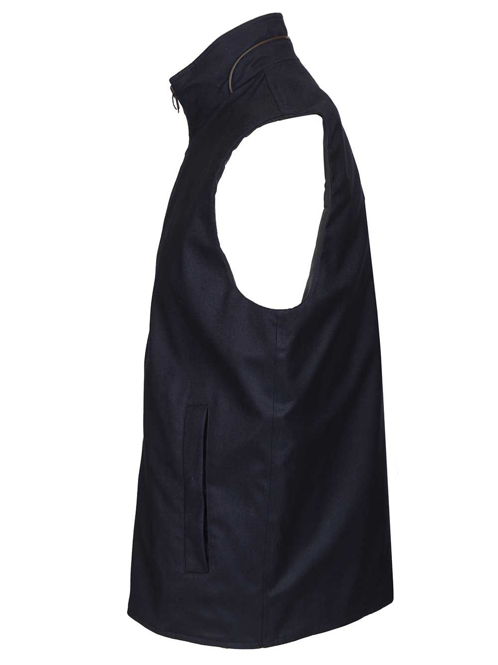 Lucent silk and cashmere vest Blue Jacket