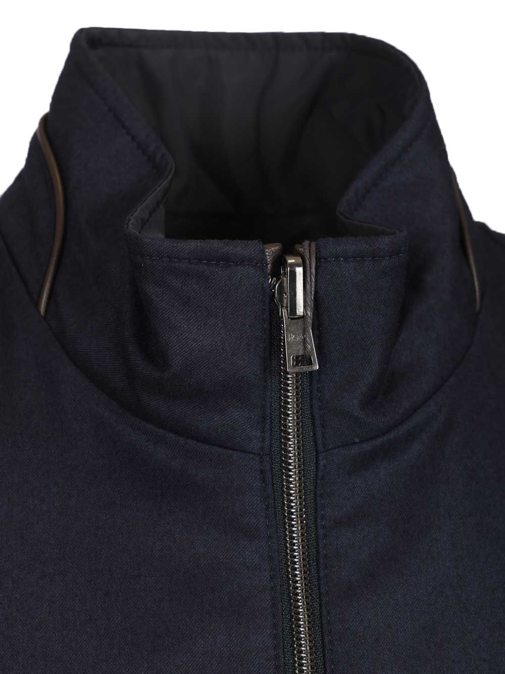 Lucent silk and cashmere vest Blue Jacket