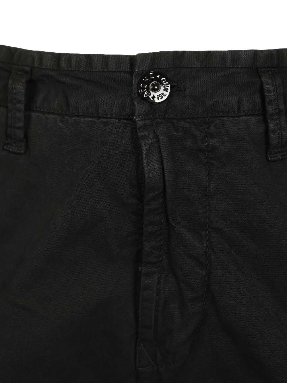 cargo trousers in broken cotton twill Black Elastane