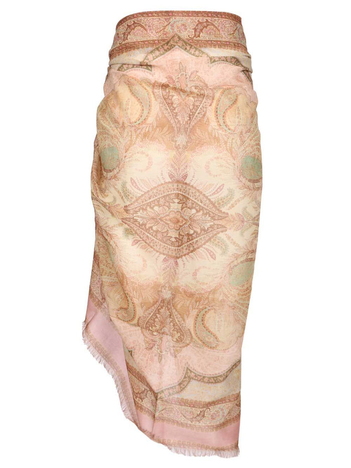 Cotton pareo Multicolor Skirt