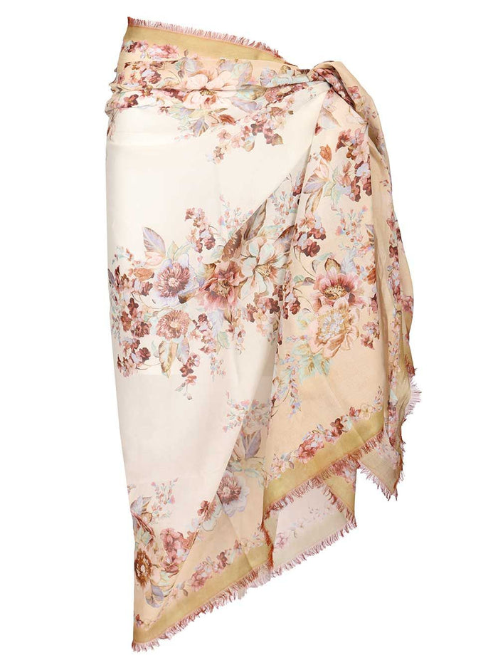 Cotton pareo Multicolor Skirt