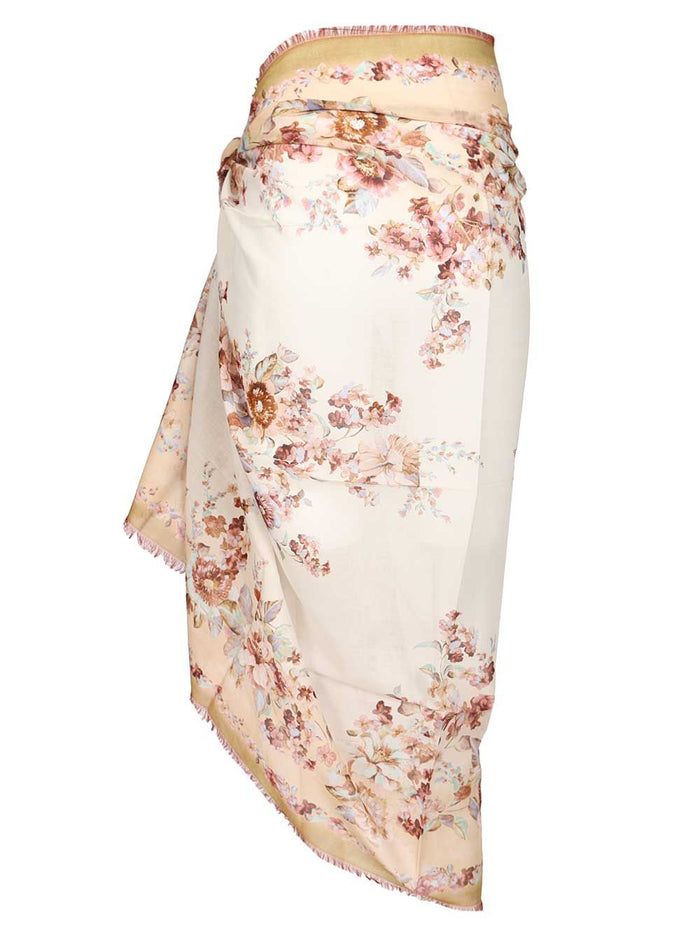 Cotton pareo Multicolor Skirt