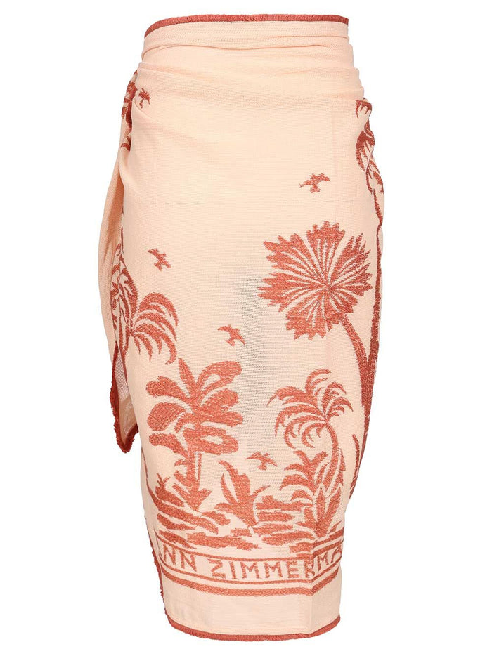 Cotton sarong in powder pink Rose Skirt