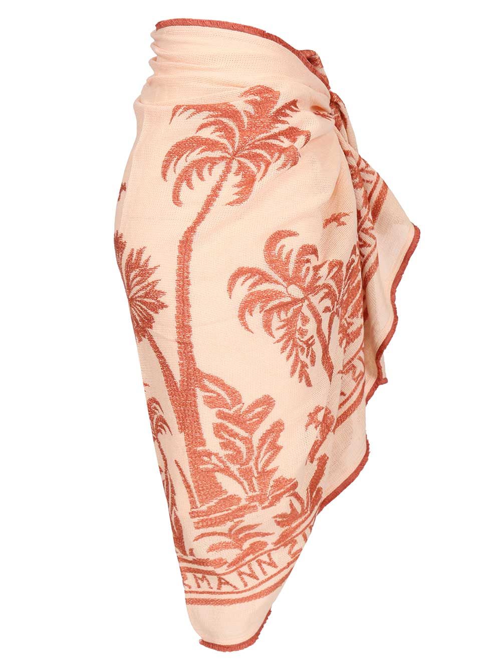 Cotton sarong in powder pink Rose Skirt