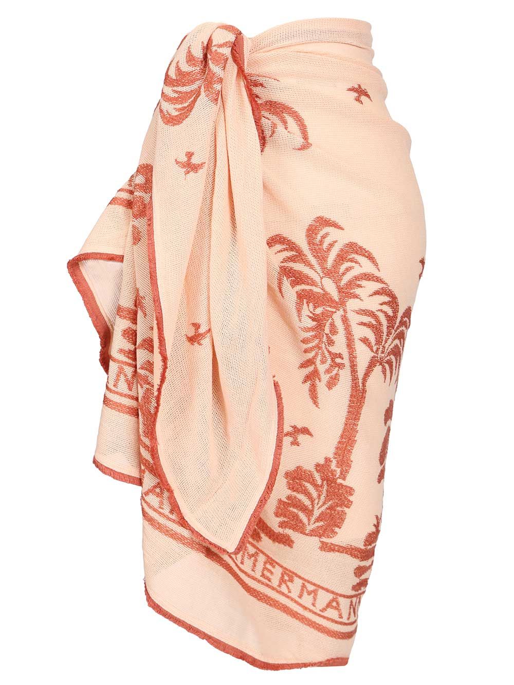 Cotton sarong in powder pink Rose Skirt