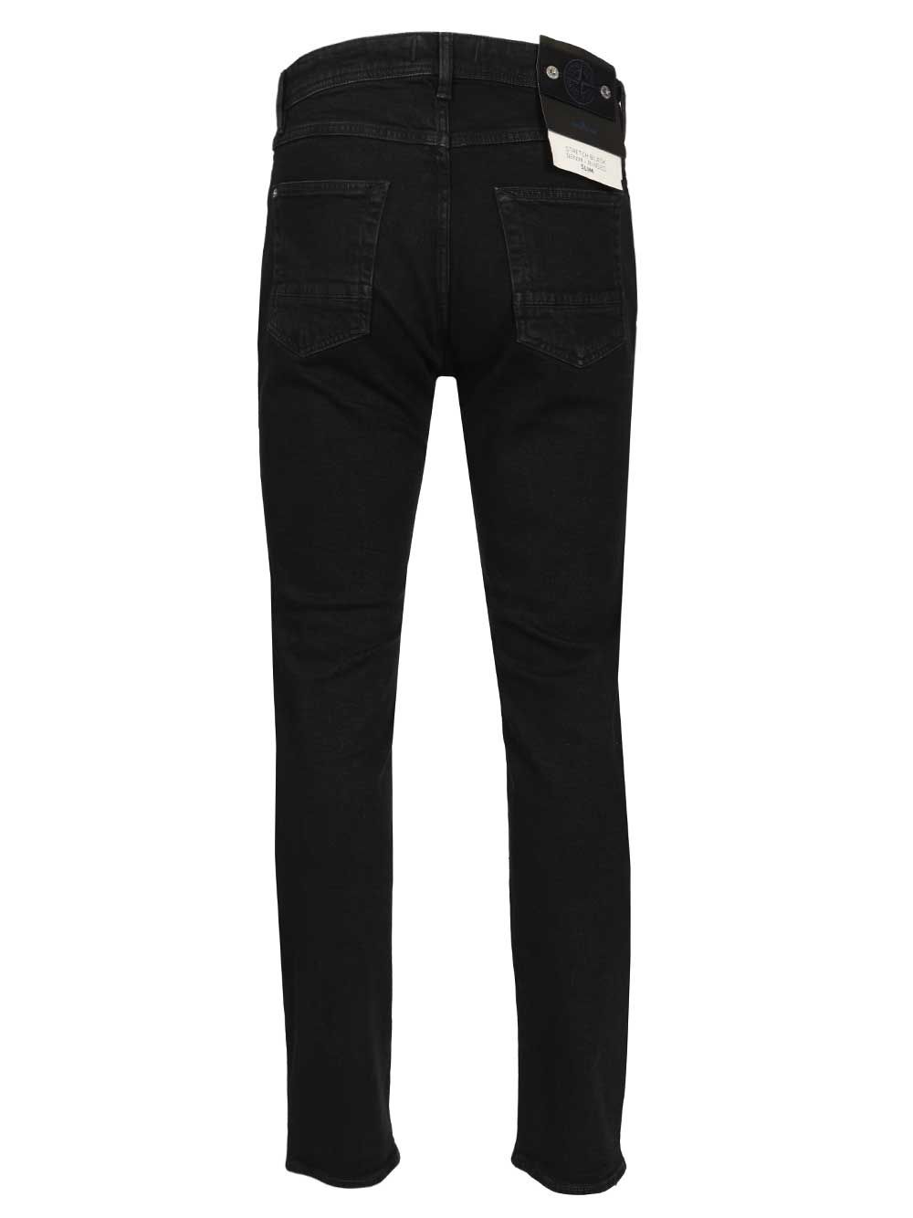 stretch jeans Black Cotton Eleastane