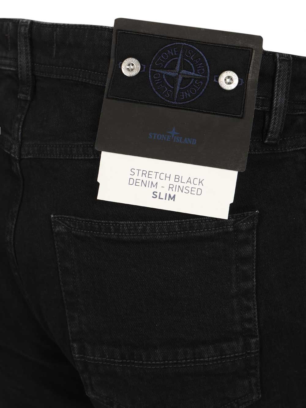 stretch jeans Black Cotton Eleastane