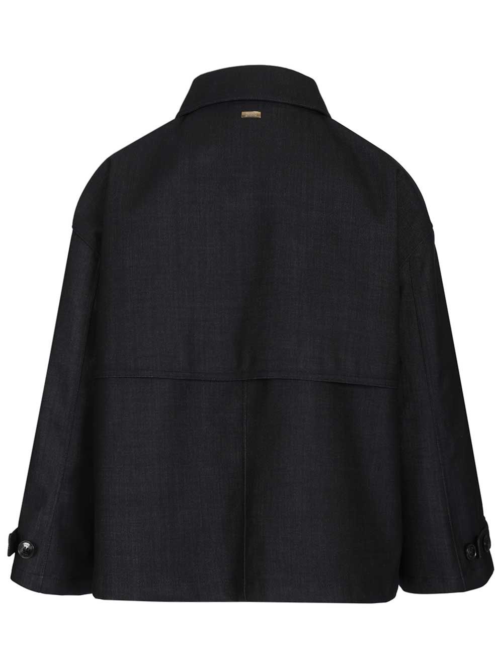Short Jkt Cotton Blue Jacket