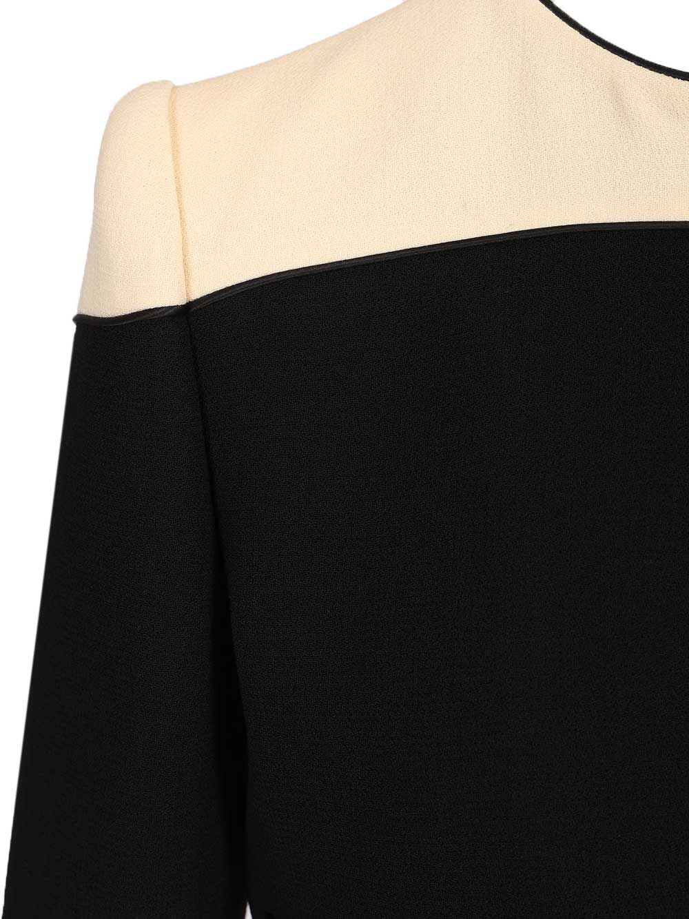 Two-tone wool jacket Black Knitwear