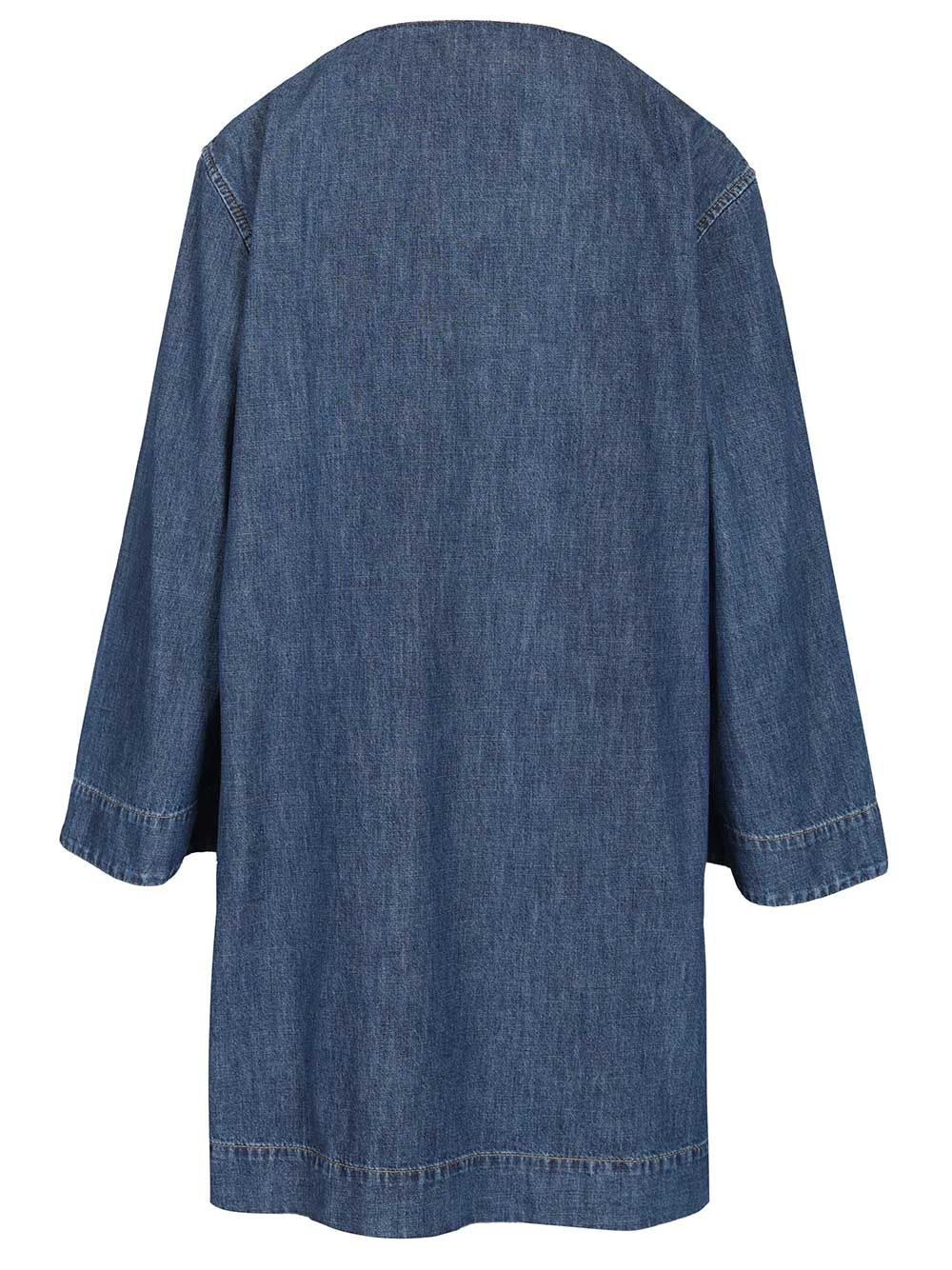 Chambray denim dress Blue Coexternal Fabric