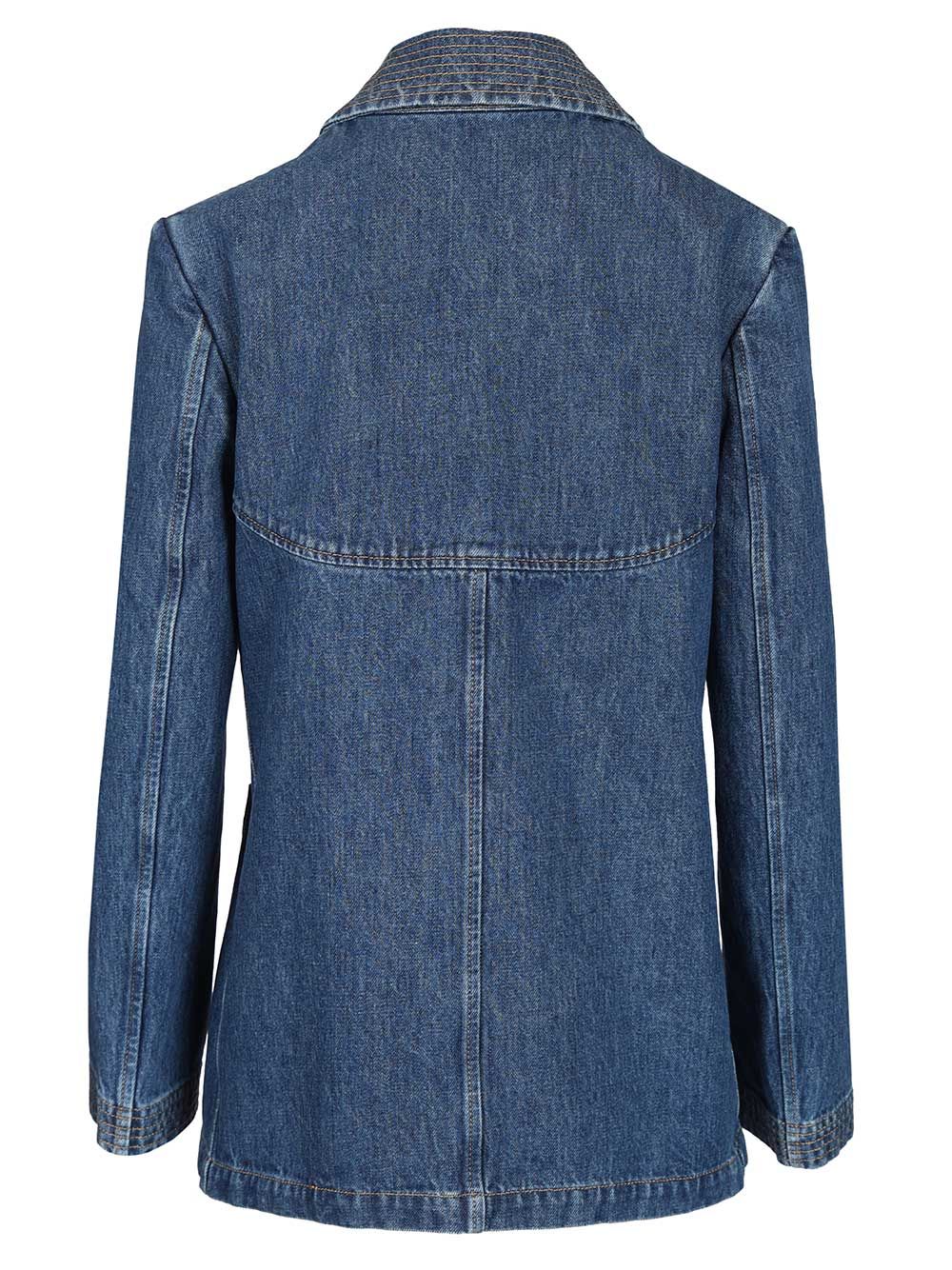 Denim Jacket Blue Cotton