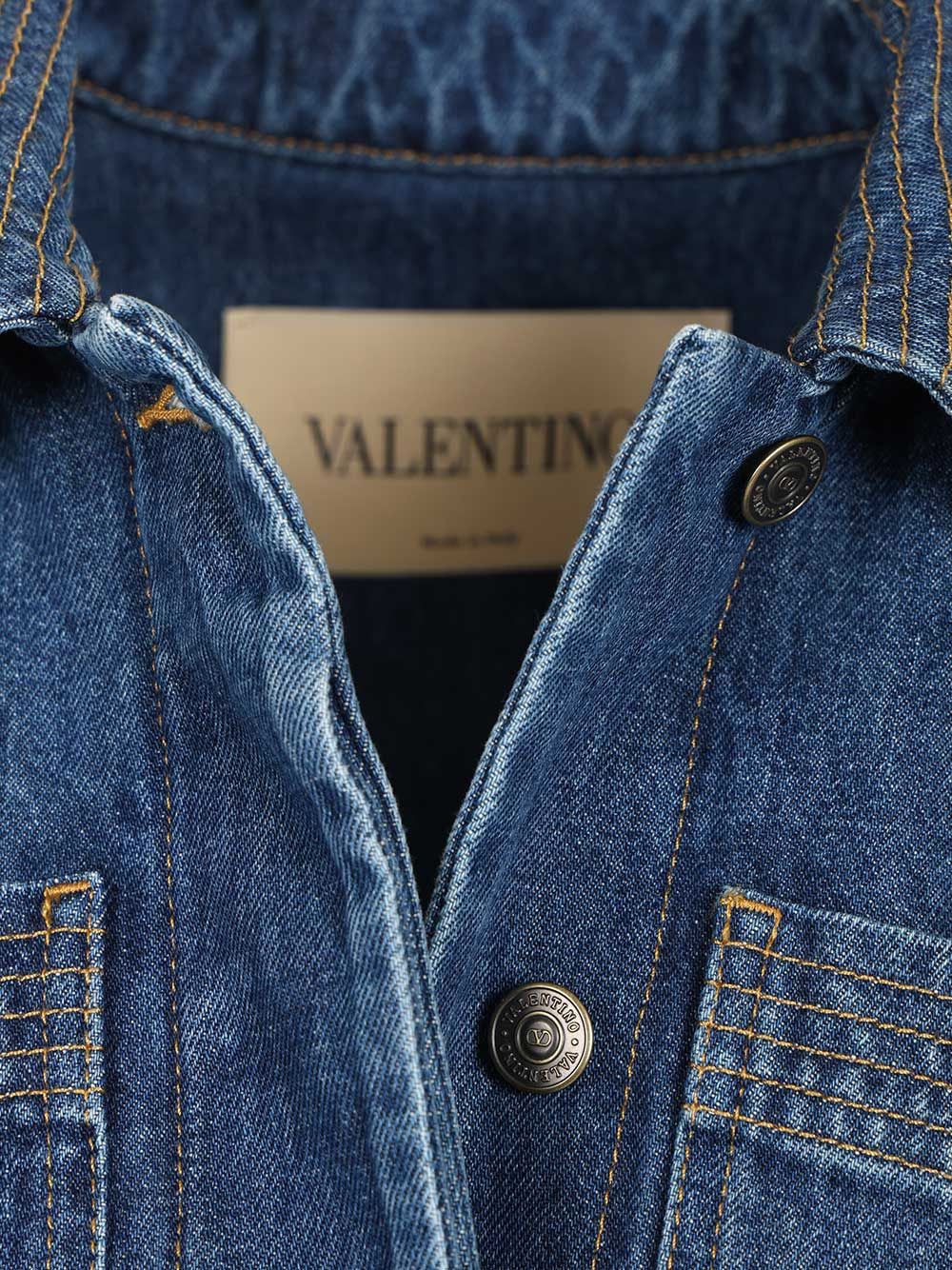 Denim Jacket Blue Cotton