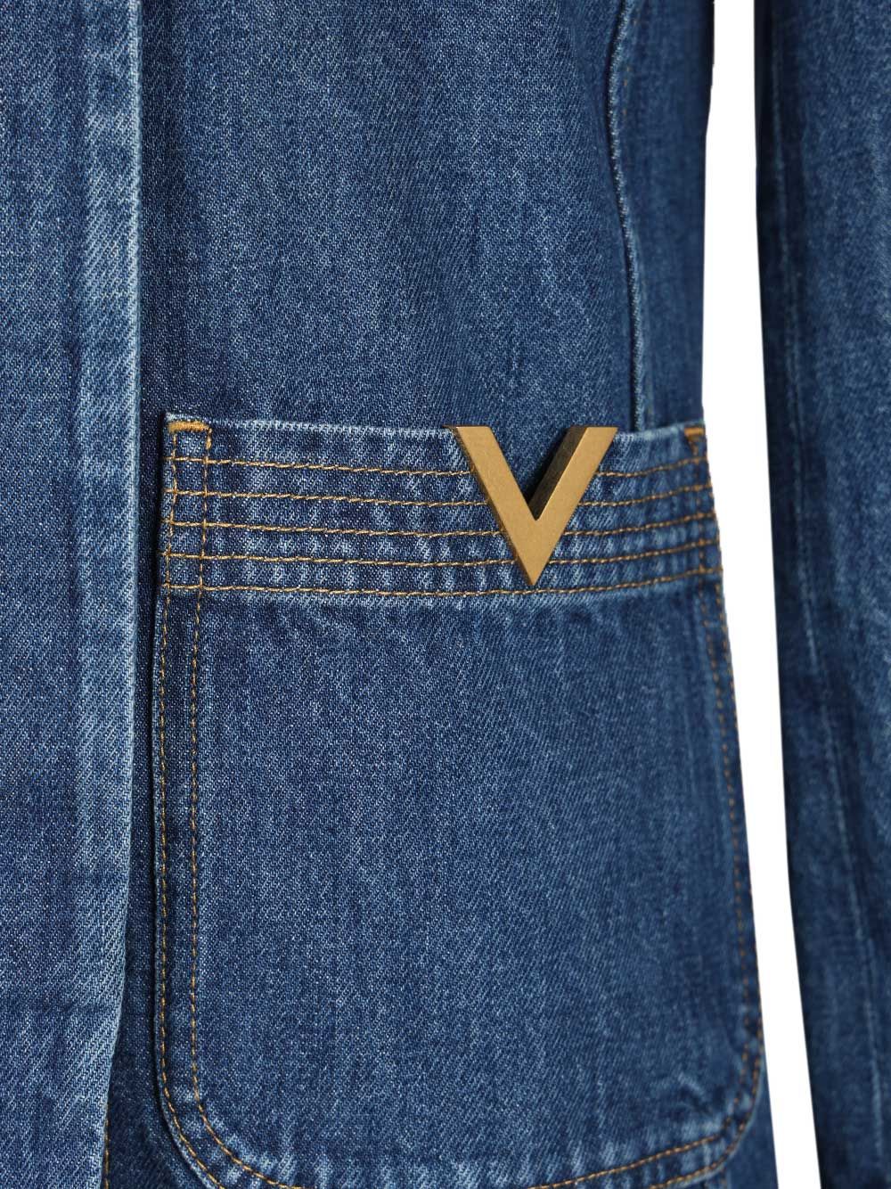 Denim Jacket Blue Cotton