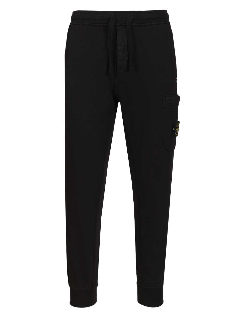 Fleece Jogger Pants Black Trousers