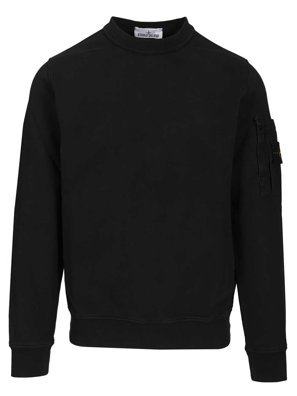 Crewneck Sweatshirt Blue Cotton Sweatshirts