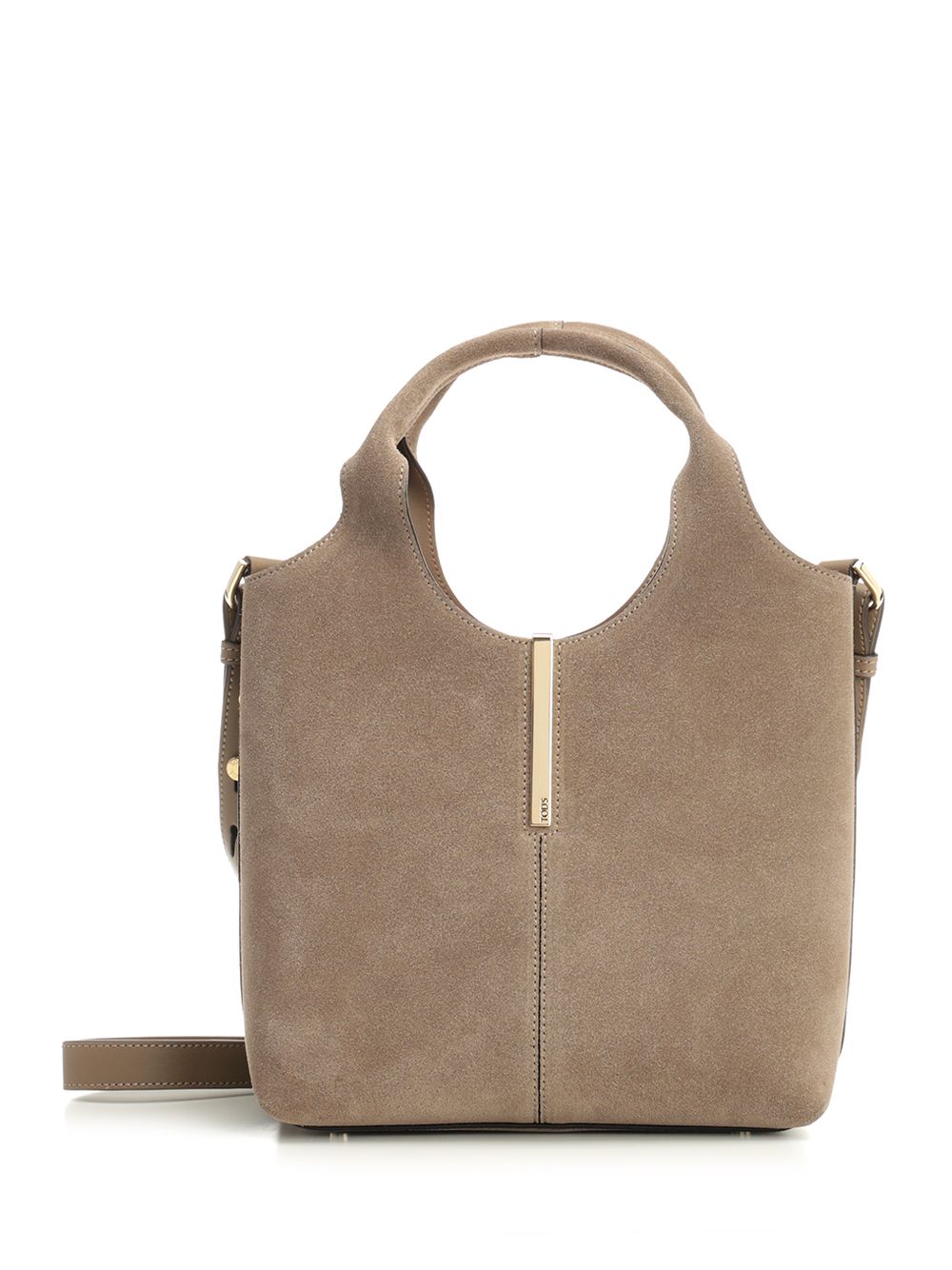 Mini Tote Shopping Bag Beige Calfskin Handbags