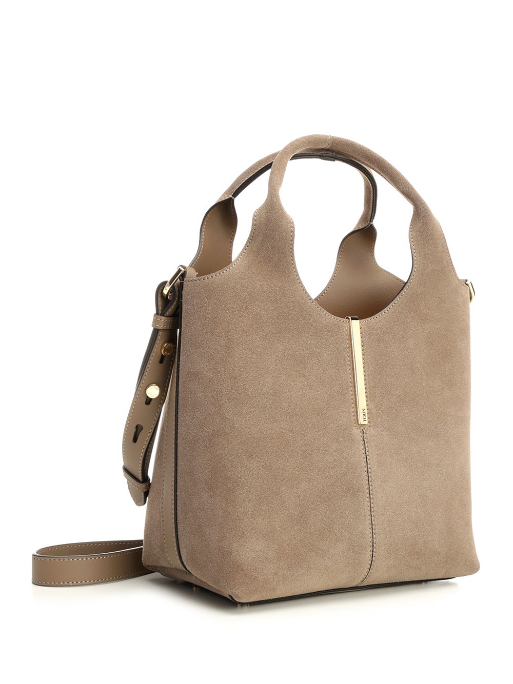 Mini Tote Shopping Bag Beige Calfskin Handbags
