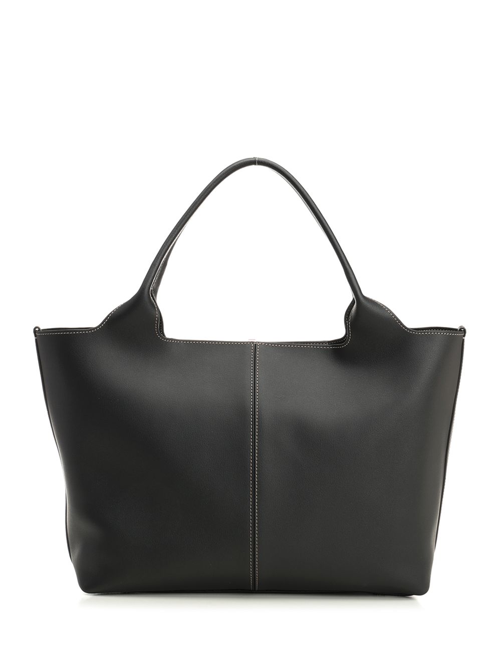 Small Leather Shopping Bag Black Calfskin Handbags