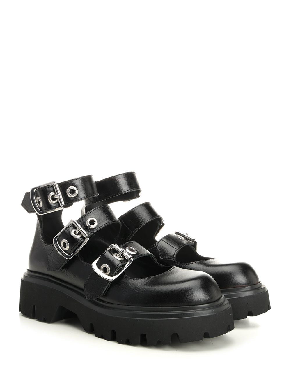 Bacchus Shoes Black Cow Leather Pumps