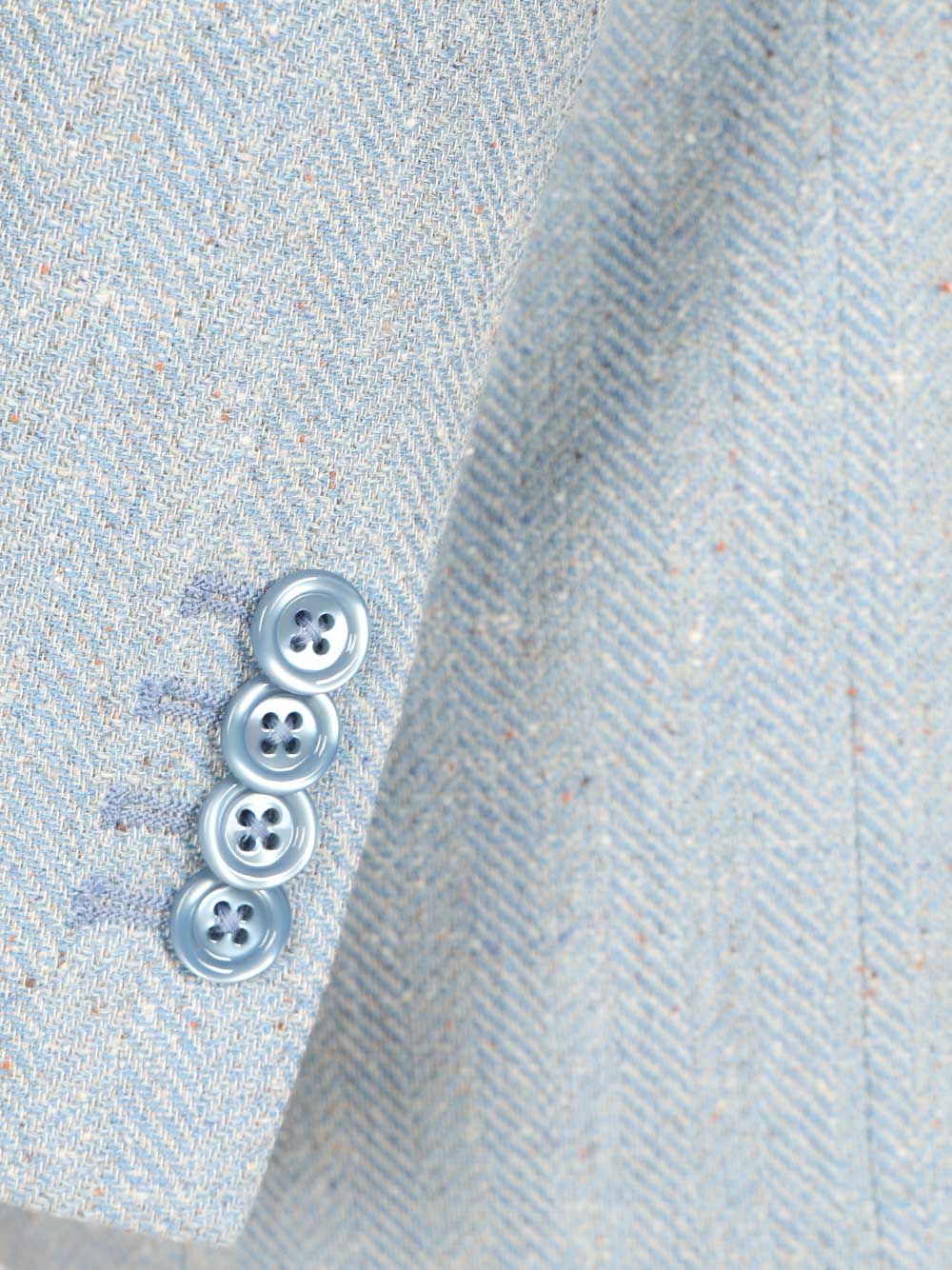 Oversized Double-Breasted Blazer Light Blue Jacket