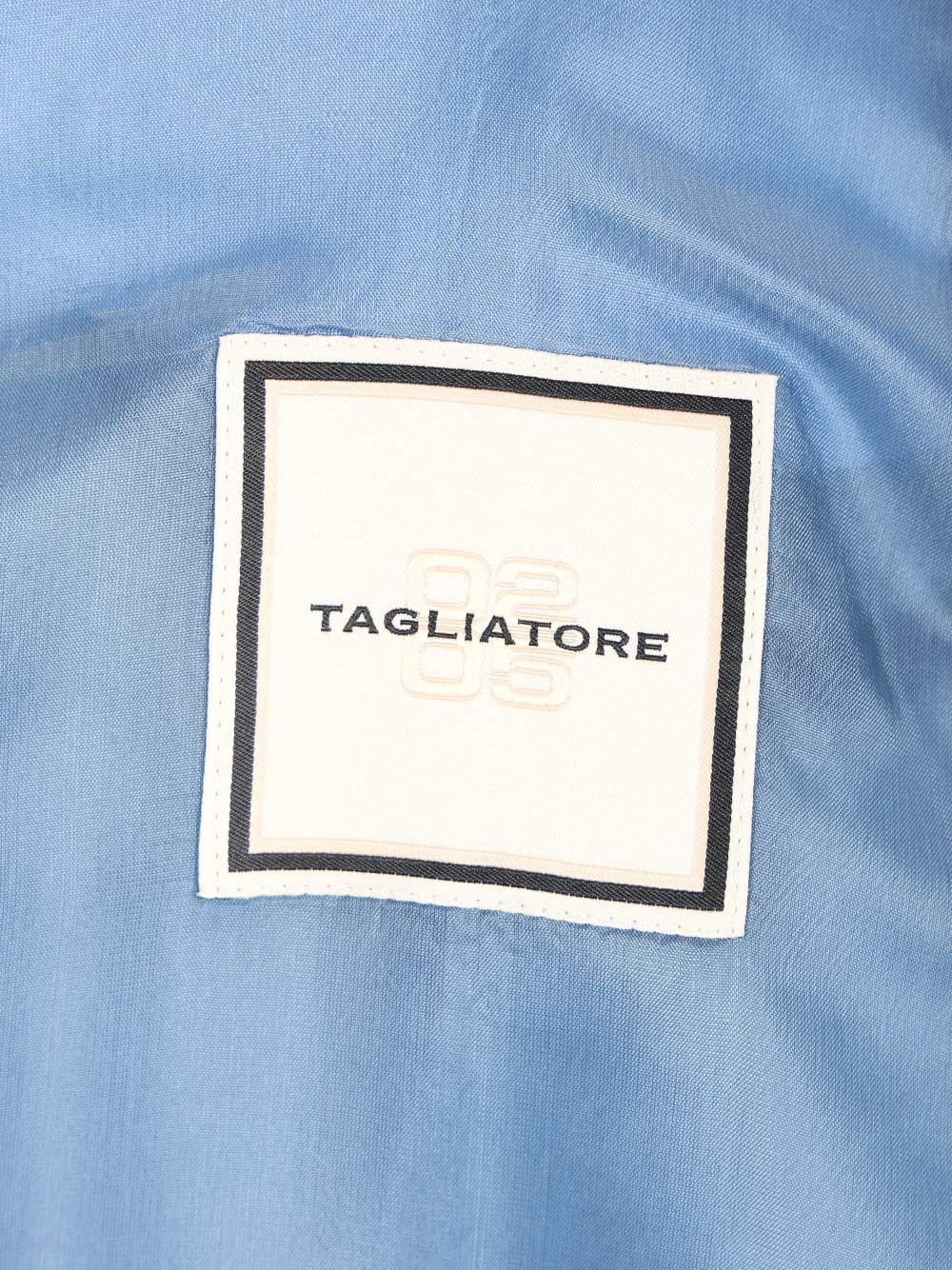 Oversized Double-Breasted Blazer Light Blue Jacket