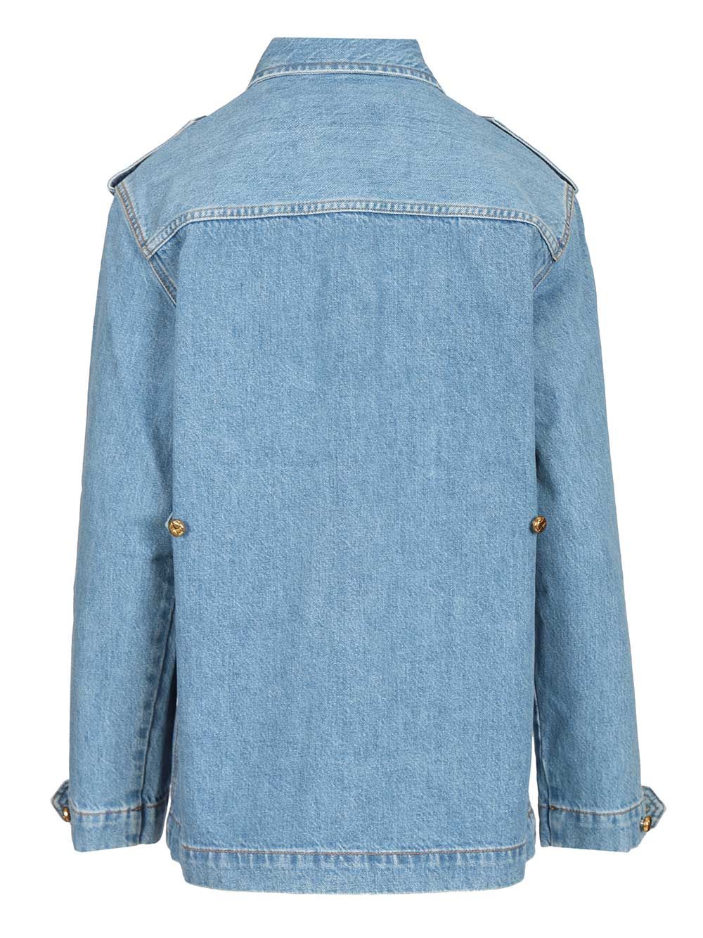 Nariida Maya Saharan Jacket Light Blue Cotton