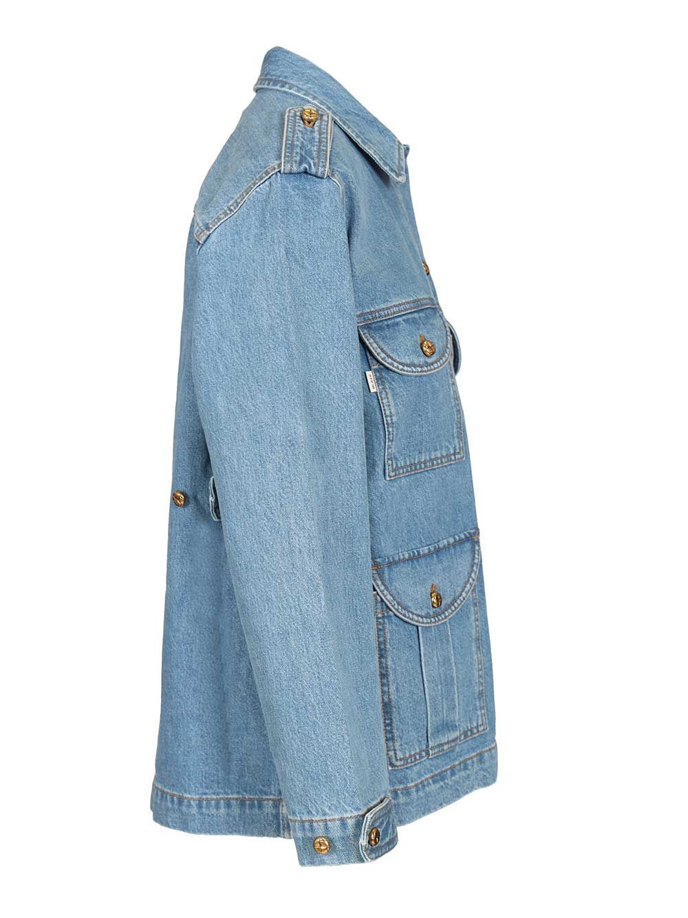 Nariida Maya Saharan Jacket Light Blue Cotton