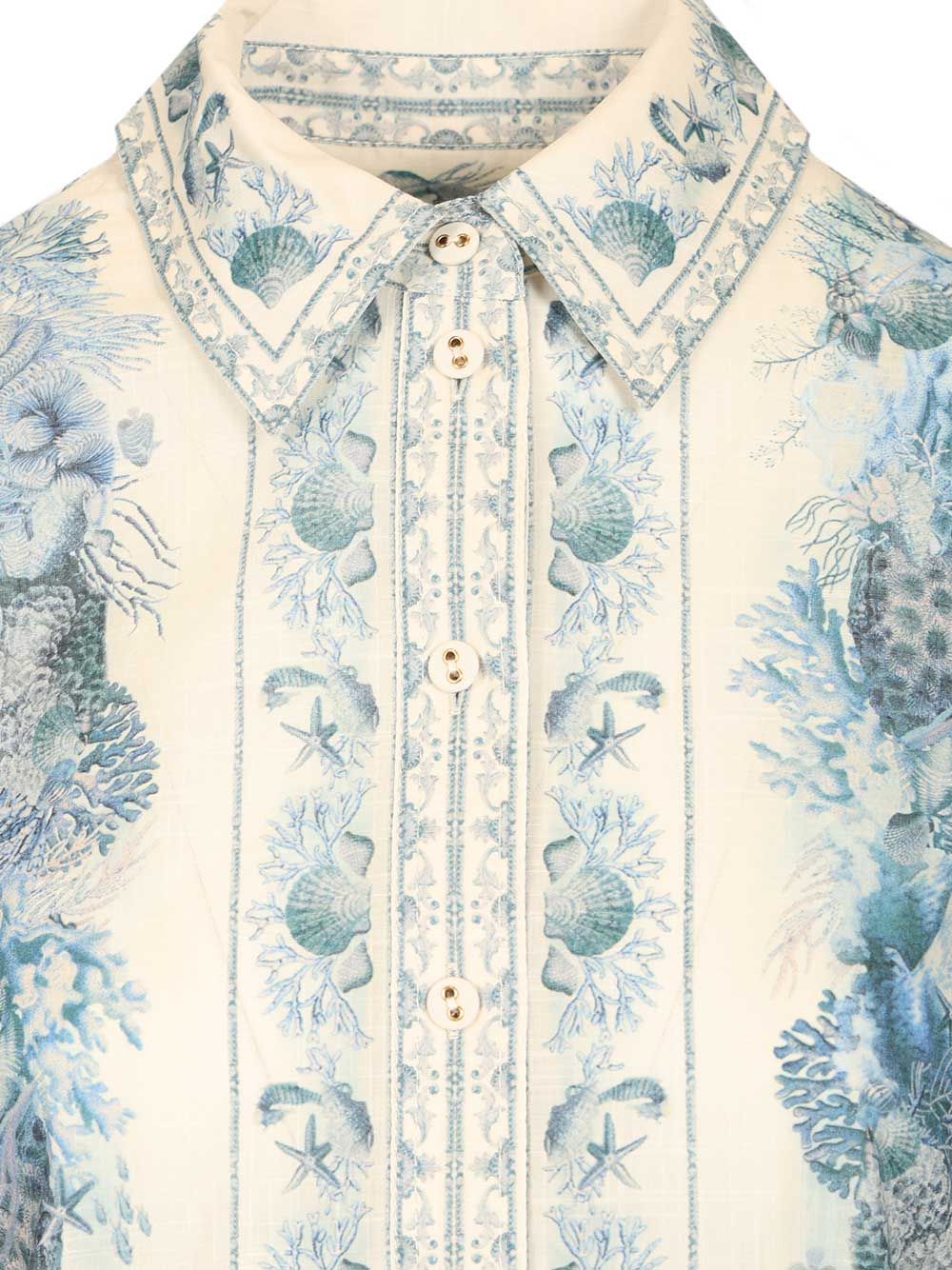 Wanderlust Body Shirt Blue Cotton