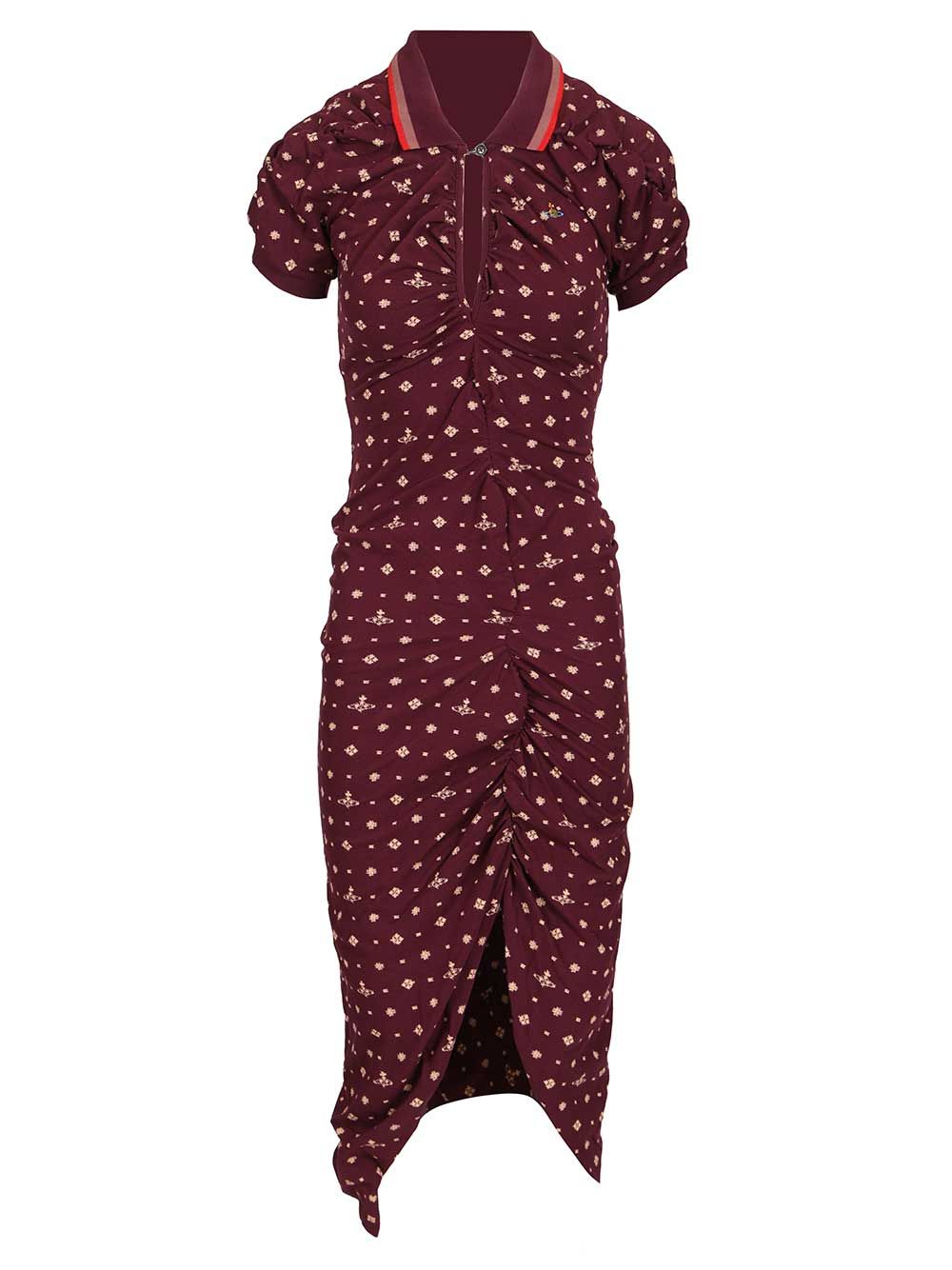 Pulling Dress Bordeaux Cotton