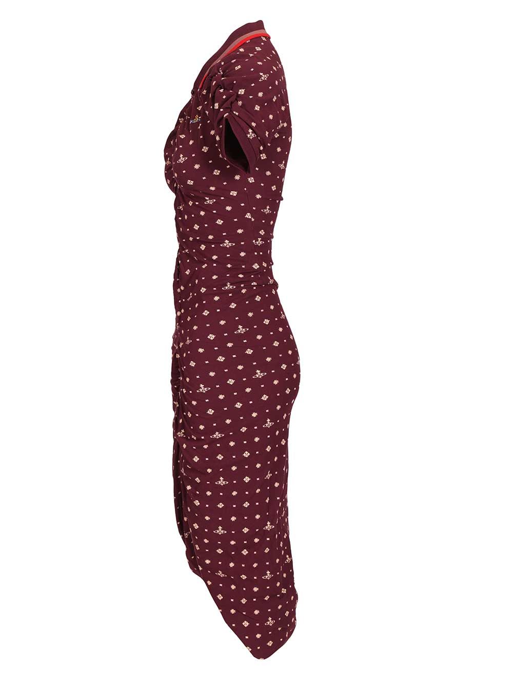 Pulling Dress Bordeaux Cotton