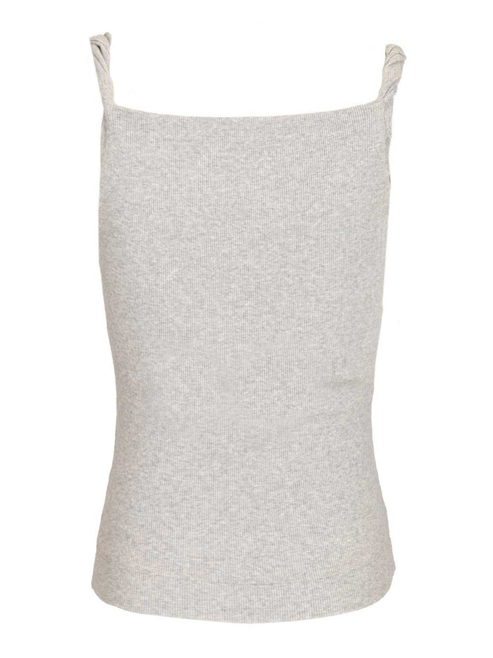 Anna top Grey Cotton Elastane Tops