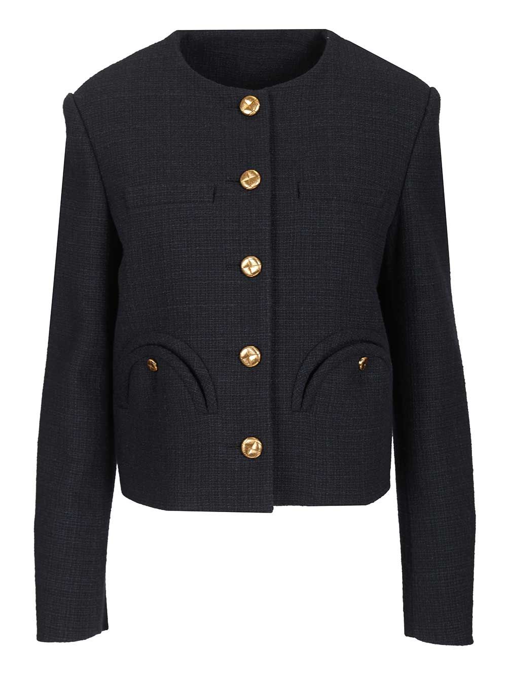 Bolero Missy Shamo Blue Cotton Polyester Other Fibers Jacket