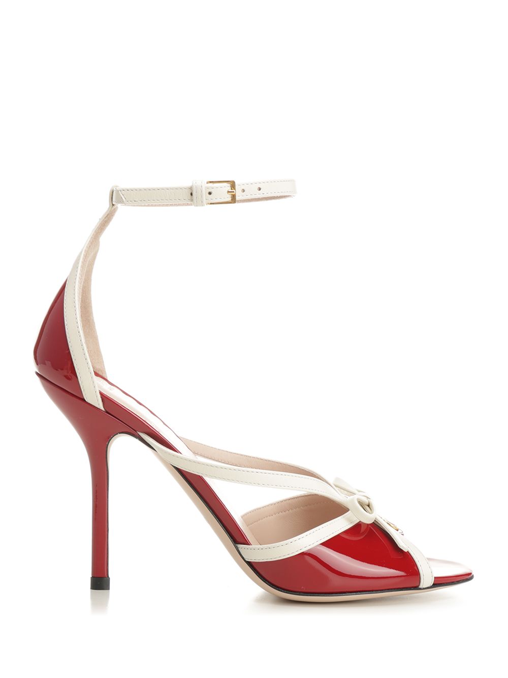 Bepointy Patent Leather Sandal Red