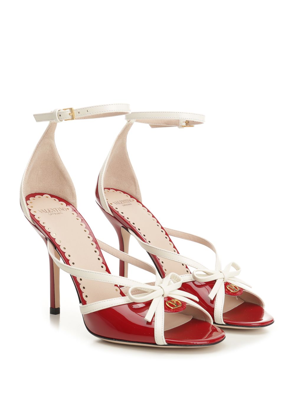 Bepointy Patent Leather Sandal Red
