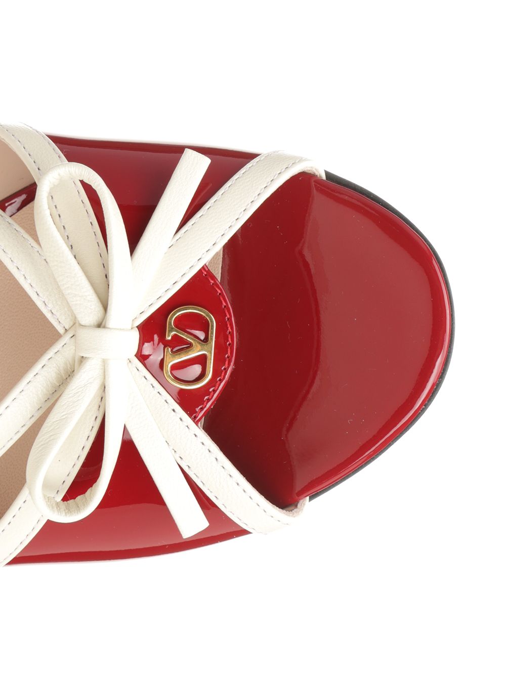 Bepointy Patent Leather Sandal Red