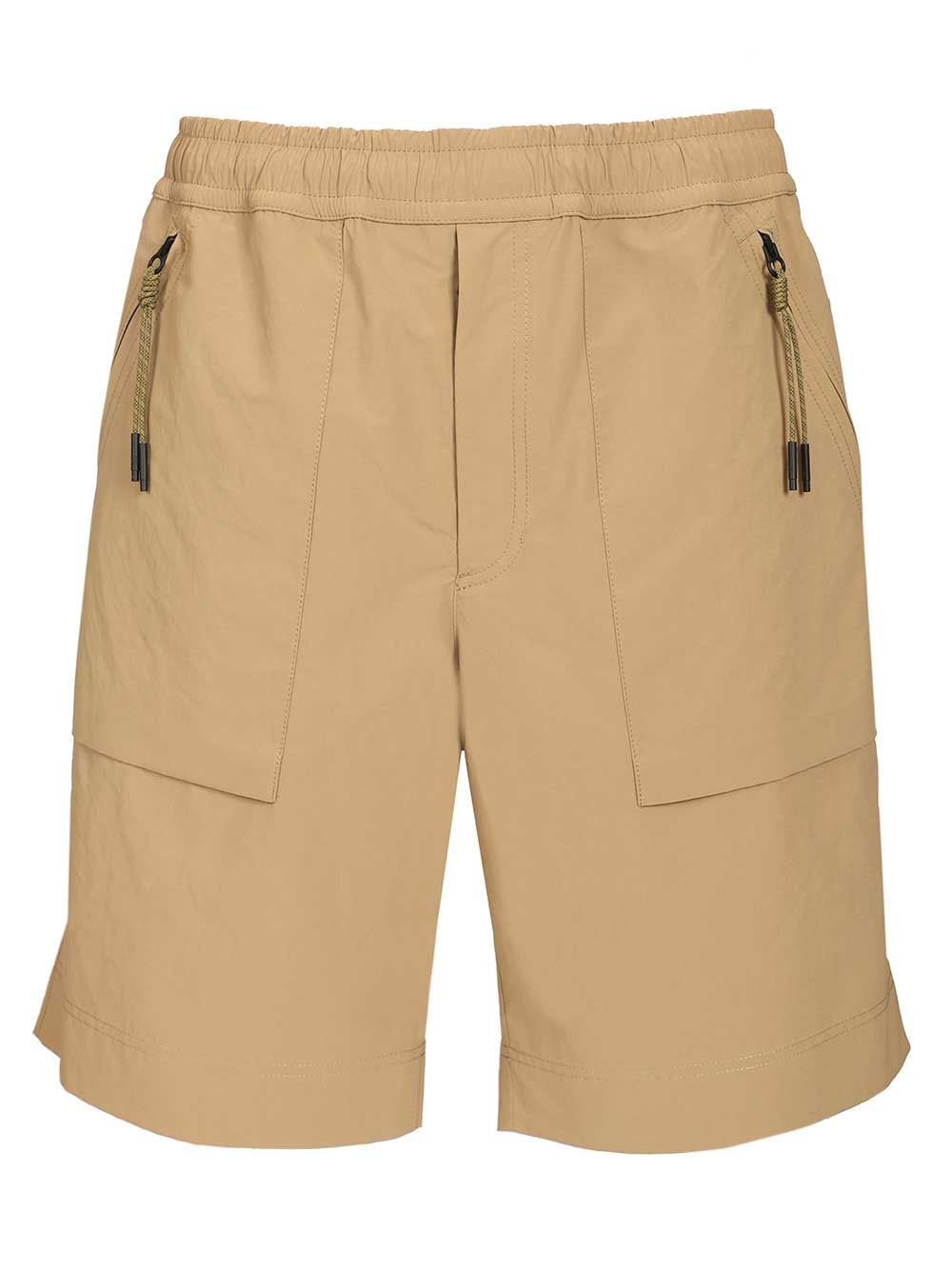 Froissé Technical Shorts Beige Polyester Trousers