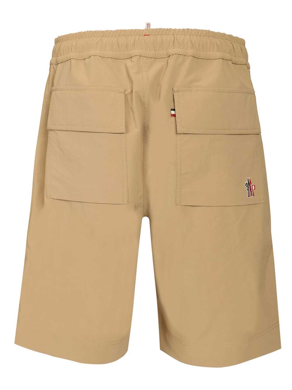 Froissé Technical Shorts Beige Polyester Trousers